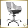 Fauteuil de Coiffure GHOST Silver- Fauteuil de coiffure professionnel GHOST - Chaise de coiffure pour femme - Fauteuil de Coupe GHOST - Meuble pour salon de coiffure