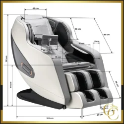 Fauteuil de massage sakura confort plus 806 gris - Fauteuil massant de luxe - Fauteuil de massage professionnel - Fauteuil de massage SPA - Fauteuil de massage haut de gamme