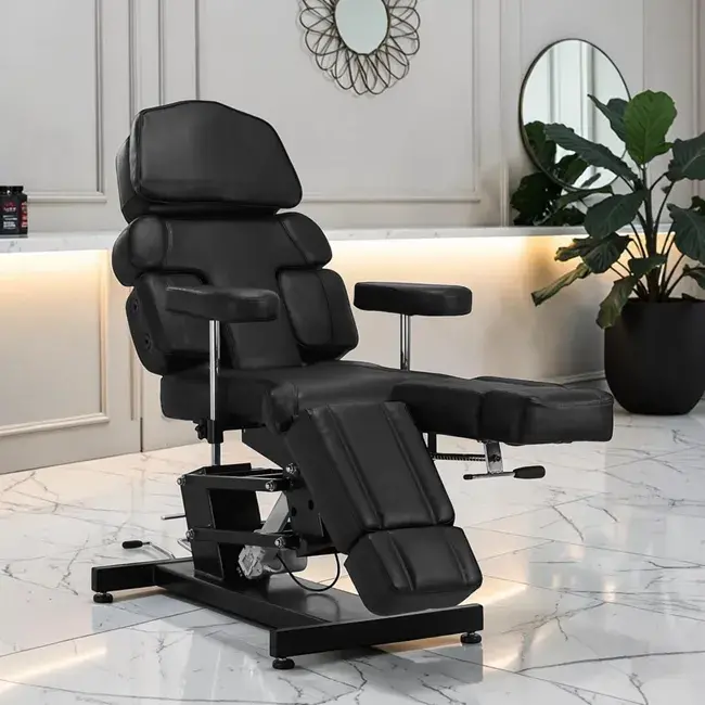 Pro Ink 3710 Electric Tattoo Chair - High-End Aesthetic Furniture - Tattoo Parlor Chair - Professional Tattoo Chair - Electric Aesthetic Treatment Chair - Professional Aesthetic Bed - High-End Aesthetic Chair - Professional Aesthetic Furniture - Electric Chair 4 Motors - Heated Treatment Table - Adjustable Aesthetic Chair - Motorized Aesthetic Bed - Professional Spa Equipment - Premium PU Aesthetic Chair - Electric Tattoo Chair