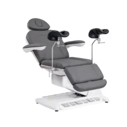 SIMUS GYN (10) electric gynecological chair – gynecological examination table – professional medical chair – motorized gynecological chair – electric examination chair – ergonomic medical furniture – rotating gynecological chair – electric medical table – adjustable medical chair – gynecological leg rests – swiveling examination chair – gray PU medical chair – high-end gynecological chair – 4-motor medical chair – medical examination table