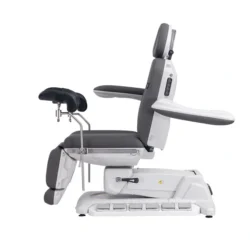 SIMUS GYN (24) electric gynecological chair – gynecological examination table – professional medical chair – motorized gynecological chair – electric examination chair – ergonomic medical furniture – rotating gynecological chair – electric medical table – adjustable medical chair – gynecological leg rests – swiveling examination chair – gray PU medical chair – high-end gynecological chair – 4-motor medical chair – medical examination table