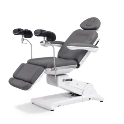 SIMUS GYN (26) electric gynecological chair – gynecological examination table – professional medical chair – motorized gynecological chair – electric examination chair – ergonomic medical furniture – rotating gynecological chair – electric medical table – adjustable medical chair – gynecological leg rests – swiveling examination chair – gray PU medical chair – high-end gynecological chair – 4-motor medical chair – medical examination table