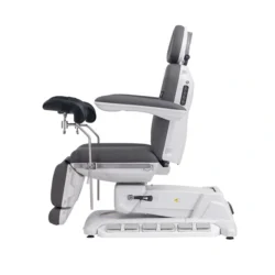 electric gynecological chair – gynecological examination table – professional medical chair – motorized gynecological chair – electric examination chair – ergonomic medical furniture – rotating gynecological chair – electric medical table – adjustable medical chair – gynecological leg rests – swiveling examination chair – gray PU medical chair – high-end gynecological chair – 4-motor medical chair – medical examination table