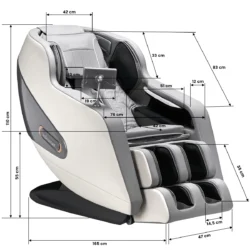 Sakura Confort Plus_806 Gris (6) Fauteuil de massage sakura confort plus 806 gris - Fauteuil massant de luxe - Fauteuil de massage professionnel - Fauteuil de massage SPA - Fauteuil de massage haut de gamme