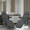 Fauteuil de soins esthétique lux 273b gris - mobilier esthétique pour salon SPA - Mobilier Esthétique Professionnel - Fauteuil Esthétique Électrique - Fauteuil de Tatouage Lux 273B Gris