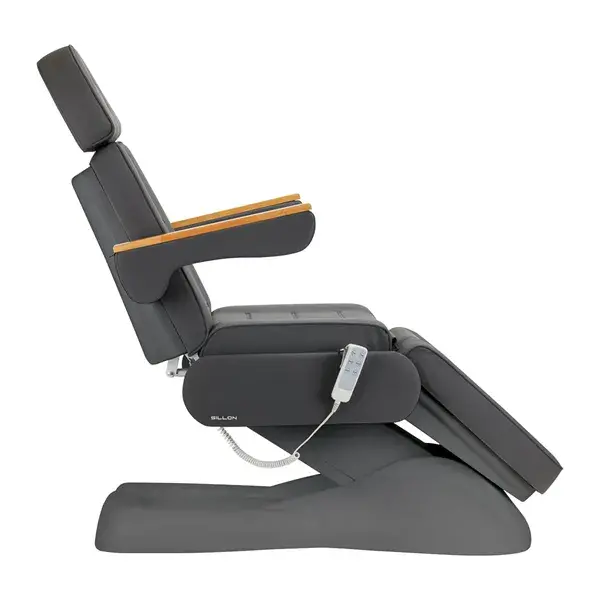 Fauteuil de soins esthétique lux 273b gris - mobilier esthétique pour salon SPA - Mobilier Esthétique Professionnel - Fauteuil Esthétique Électrique - Fauteuil de Tatouage Lux 273B Gris