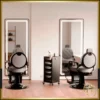 Miroir de coiffure rec cb - Poste de coiffage rec cb - Mobilier pour salon de coiffure - Coiffeuse avec miroir Led - Poste de coiffure professionnel