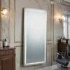 Miroir de coiffure rec cg - Poste de coiffage rec cg - Mobilier pour salon de coiffure - Coiffeuse avec miroir Led - Poste de coiffure professionnel