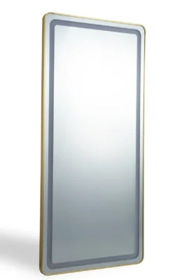 REC_CG Miroir de coiffure rec cg - Poste de coiffage rec cg - Mobilier pour salon de coiffure - Coiffeuse avec miroir Led - Poste de coiffure professionnel