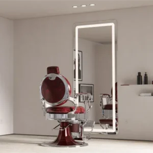 Miroir de coiffure rec cp - Poste de coiffage rec cp - Mobilier pour salon de coiffure - Coiffeuse avec miroir Led - Poste de coiffure professionnel