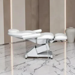 BRINLEY (2) Electric beauty treatment chair - Professional beauty table - High-end beauty chair - Professional beauty furniture - 4-motor electric chair - Heated treatment table - Adjustable beauty chair - Motorized beauty bed - Professional spa equipment - Premium PU beauty chair