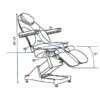 fauteuil de soins esthétique électrique - table esthétique professionnelle - fauteuil esthétique haut de gamme - mobilier esthétique professionnel - fauteuil électrique 4 moteurs - table de soin chauffante - fauteuil esthétique réglable - lit esthétique motorisé - équipement spa professionnel - fauteuil esthétique PU premium