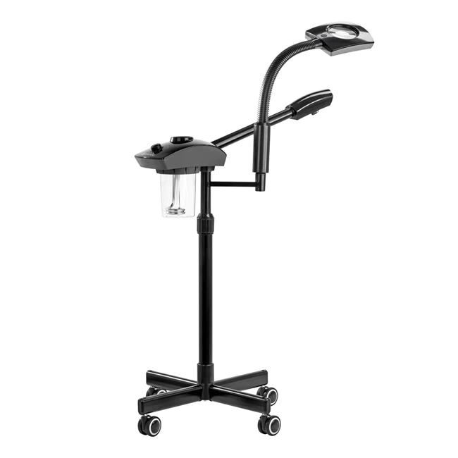 Vapozone professionnel -Appareil vapeur visage -Vaporisateur esthétique - Vapeur ozone esthétique - Vapozone avec lampe loupe - Équipement soins du visage - Vapozone multifonction - Machine vapeur institut beauté - Vapozone LED professionnel - Appareil nettoyage de peau