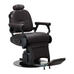 Fauteuil de Barbier Électrique GABIN BR - Fauteuil Barbier Électrique GABIN BR - Chaise Barbier Électrique GABIN BR - Meuble pour salon de coiffure - mobilier de coiffure professionnel