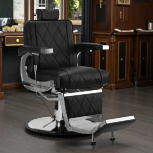 Fauteuil de barbier anders black - Fauteuil barbier Anders black - chaise barbier Anders black - mobilier de coiffure professionnel - Fauteuil barbier professionnel