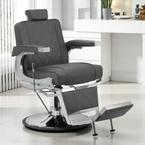 Fauteuil de barbier anders grey - Fauteuil barbier Anders grey - chaise barbier Anders grey - mobilier de coiffure professionnel - Fauteuil barbier professionnel