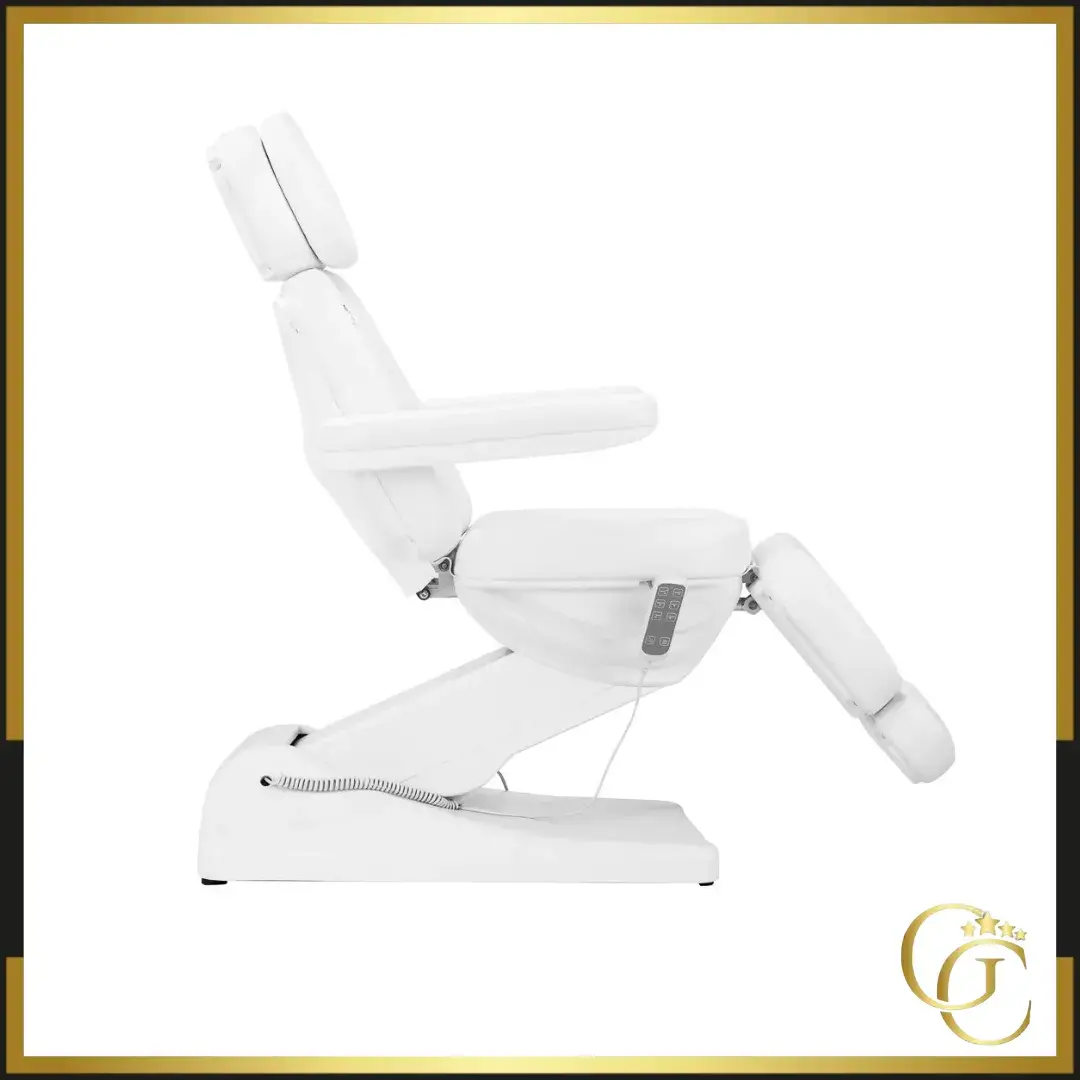 Fauteuil Esthétique Électrique Sillon Luxury Blanc - Fauteuil de soins esthétique électrique - fauteuil esthétique électrique professionnel - Mobilier esthétique professionnel - Mobilier professionnel institut de beauté