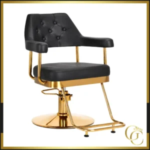 Fauteuil de coiffure GRANDA Gold Black - Chaise de coiffure GRANDA Gold Black - mobilier de coiffure professionnel - fauteuil de coiffure professionnel - meuble pour salon de coiffure