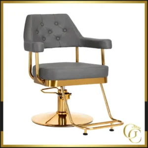 Fauteuil de coiffure granda gold grey - Chaise de coiffure GRANDA Gold grey - mobilier de coiffure professionnel - fauteuil de coiffure professionnel - meuble pour salon de coiffure