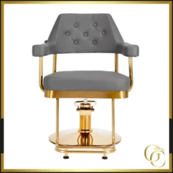 Granda Gold Grey Styling Chair Fauteuil de coiffure granda gold grey - Chaise de coiffure GRANDA Gold grey - professional styling furniture - professional styling chair - salon furniture