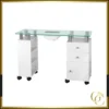 Table de manucure avec aspirateur intégré 013b - Table A Manucure Avec Aspirateur - table onglerie professionnelle - mobilier esthétique professionnel - Table de Manucure LANA