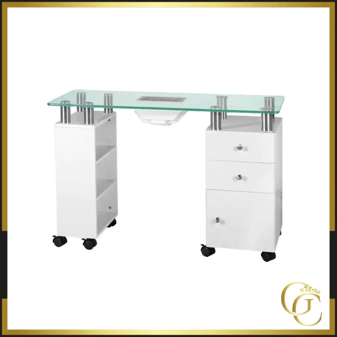 Table de manucure avec aspirateur intégré 013b Table de manucure avec aspirateur intégré 013b - Table A Manucure Avec Aspirateur - table onglerie professionnelle - mobilier esthétique professionnel - Table de Manucure LANA