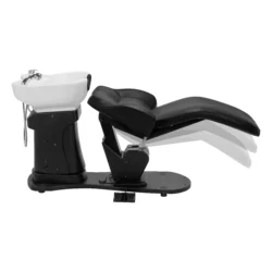 Trycho Black (10) Bac à shampoing Électrique trycho black - Bac de lavage électrique Trycho - Bac à Shampoing électrique professionnel - Bac à Shampoing salon de coiffure - mobilier de coiffure professionnel