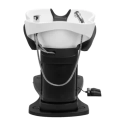 Trycho Black (12) Bac à shampoing Électrique trycho black - Bac de lavage électrique Trycho - Bac à Shampoing électrique professionnel - Bac à Shampoing salon de coiffure - mobilier de coiffure professionnel
