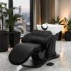 Bac à shampoing Électrique trycho black - Bac de lavage électrique Trycho - Bac à Shampoing électrique professionnel - Bac à Shampoing salon de coiffure - mobilier de coiffure professionnel