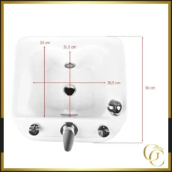 Bain de pieds azzurro a023 - Bain de massage pour pieds - Bac pédicure spa - Bain de pieds professionnel - mobilier esthétique & spa