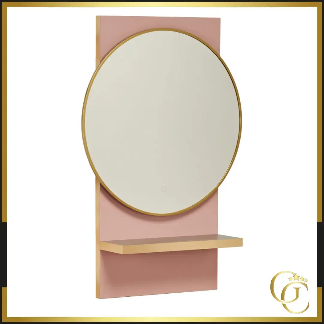 Coiffeuse murale avec led zoe Coiffeuse Murale avec LED ZOE - Poste de coiffure ZOE - mobilier de coiffure professionnel - mobilier pour salon de coiffure - Miroir de coiffure avec led