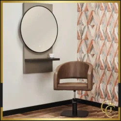 ZOE Wall-Mounted Dressing Table with LED - ZOE Hairdressing Station - Professional Hairdressing Furniture - Hair Salon Furniture - Hairdressing Mirror with LED