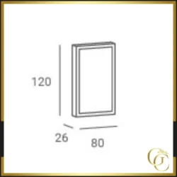 ZOE Wall-Mounted Dressing Table with LED - ZOE Hairdressing Station - Professional Hairdressing Furniture - Hair Salon Furniture - Hairdressing Mirror with LED