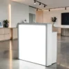 Meuble d'accueil reflection - comptoir caisse reflection - Meuble d'accueil salon de coiffure - meuble de reception reflection - mobilier de coiffure professionnel - groupe coiff - mobicoiff- malys