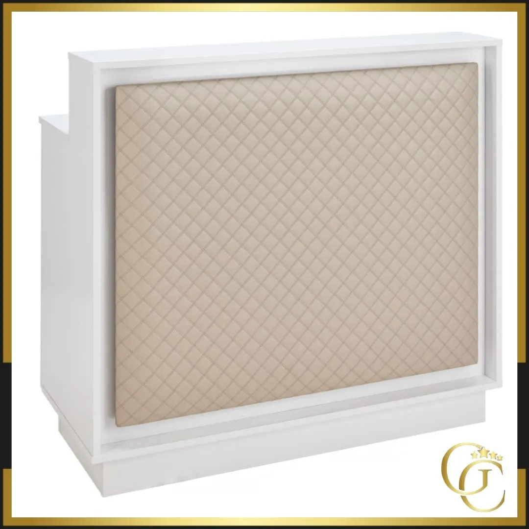 Comptoir d’accueil zoe Comptoir d’accueil ZOE - comptoir caisse ZOE - Meuble d'accueil salon de coiffure - meuble de reception ZOE - mobilier de coiffure professionnel