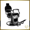 Fauteuil de barbier CLASSIC noir - siège barbier CLASSIC noir - Fauteuil barbier CLASSIC noir - fauteuil barbier professionnel - fauteuil de barbier vintage