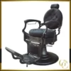 fauteuil de Barbier Stafford noir - Fauteuil barbier Stafford noir - Chaise barbier Stafford noir - siège barber shop - mobilier barbier professionnel