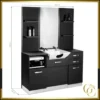 Poste de Coiffage Gabbiano B085B - Coiffeuse barbier Gabbiano B085B - Poste de coiffure barbier - Mobilier barbier professionnel -Mobilier pour salon de coiffure