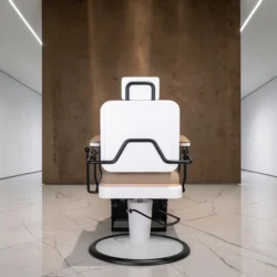 Fauteuil de barbier Serge BE - Fauteuil barbier Serge BE - Fauteuil de coiffure pour homme - Chaise de barbier Serge BE - Fauteuil barbier professionnel - barbershop - barbier - mobicoiff - malys