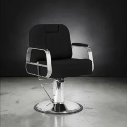 Fauteuil de Barbier STERN BLACK - Chaise de Barbier STERN BLACK - fauteuil barbier professionnel - mobilier barbier professionnel - fauteuil de barbier vintage