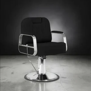 Fauteuil de Barbier STERN BLACK - Chaise de Barbier STERN BLACK - fauteuil barbier professionnel - mobilier barbier professionnel - fauteuil de barbier vintage