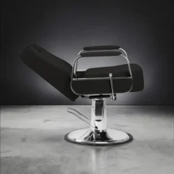 Fauteuil de Barbier STERN BLACK - Chaise de Barbier STERN BLACK - fauteuil barbier professionnel - mobilier barbier professionnel - fauteuil de barbier vintage