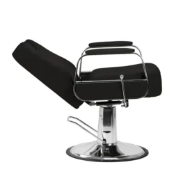 Fauteuil de Barbier STERN BLACK - Chaise de Barbier STERN BLACK - fauteuil barbier professionnel - mobilier barbier professionnel - fauteuil de barbier vintage