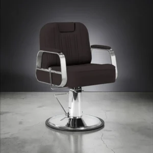 Fauteuil de Barbier STERN Brown - Chaise de Barbier STERN Brown - fauteuil barbier professionnel - mobilier barbier professionnel - fauteuil de barbier vintage