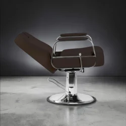 STERN Brown Barber Chair - STERN Brown Barber Chair - Professional Barber Chair - Professional Barber Furniture - Vintage Barber Chair
