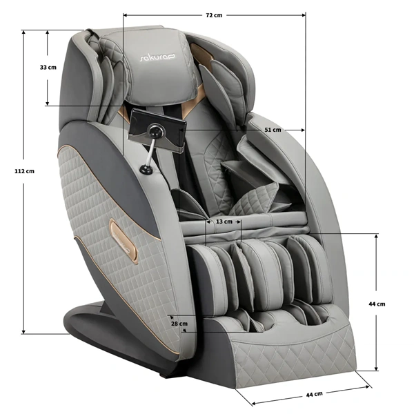Sakura Standard 801 Grey Massage Chair - Professional massage chair - SPA massage chair - High-end massage chair - Professional beauty furniture