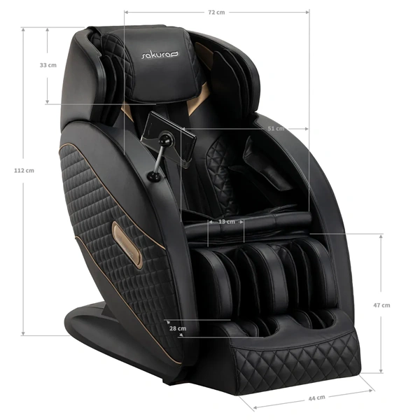 Massage chair sakura 306a wood & leather - Professional massage chair - SPA massage chair - High end massage chair - Professional beauty furniture