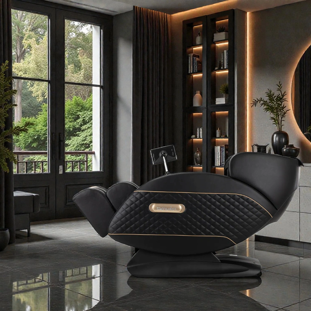 Massage chair sakura 306a wood & leather - Professional massage chair - SPA massage chair - High end massage chair - Professional beauty furniture