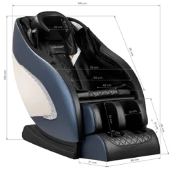 Sakura_305 Bleu (6) Fauteuil de massage sakura classique 305 bleu - Fauteuil de massage professionnel - Fauteuil de massage SPA - Fauteuil de massage haut de gamme - Mobilier esthétique professionnel