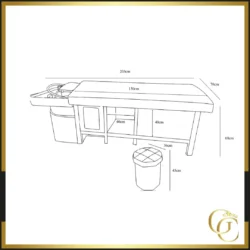 Table head spa avec vapeur nara Table Head SPA avec vapeur NARA - table Head SPA professionnelle - table Head SPA avec raccordement - Lit Head SPA professionnel - Mobilier professionnel esthétique spa